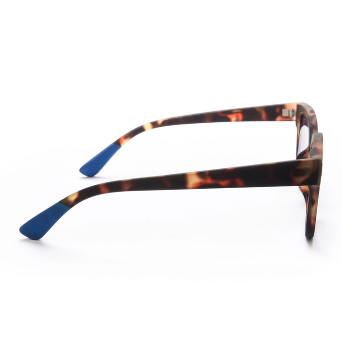 OKKIA Giovanni Adult Sunglasses - Havana & Blue