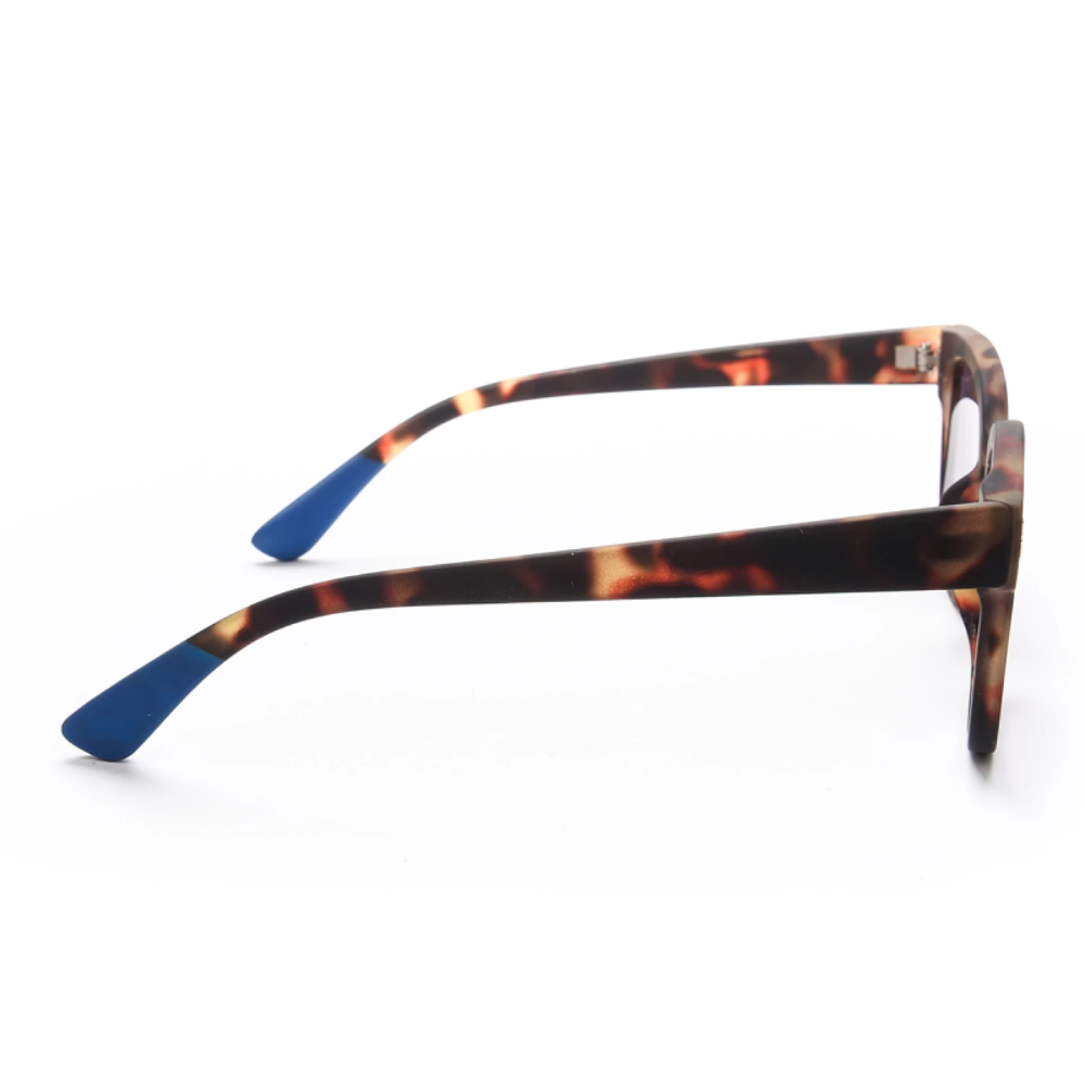 Load image into Gallery viewer, OKKIA Giovanni Adult Sunglasses - Havana &amp; Blue