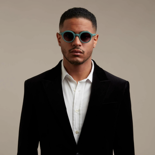 OKKIA Lauro Adult Sunglasses - Green Sage & Black Gradient Lens