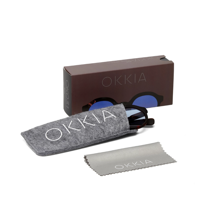 OKKIA Lauro Adult Sunglasses - Havana Black