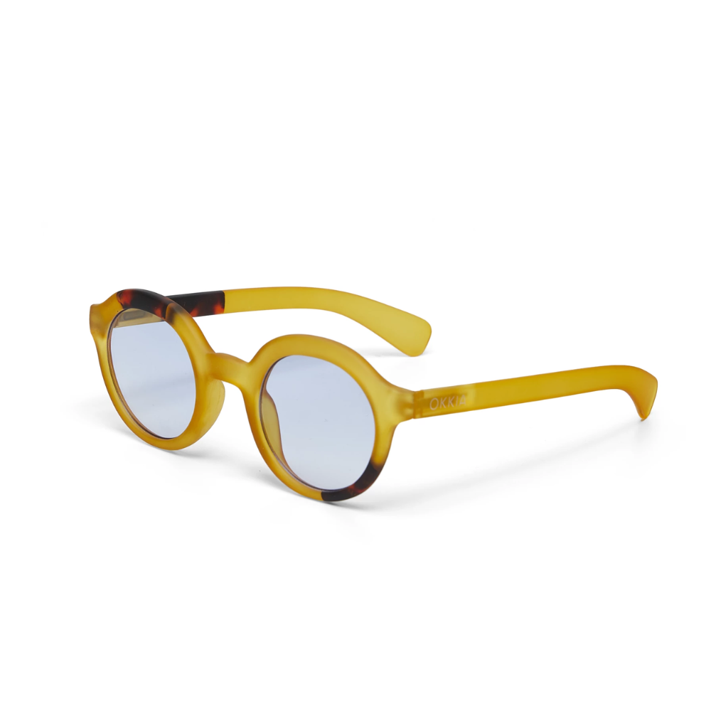 Load image into Gallery viewer, OKKIA Lauro Adult Sunglasses - Yellow &amp; Blue Gradient Lens