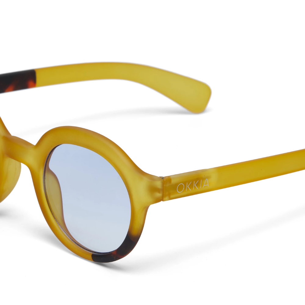 Load image into Gallery viewer, OKKIA Lauro Adult Sunglasses - Yellow &amp; Blue Gradient Lens