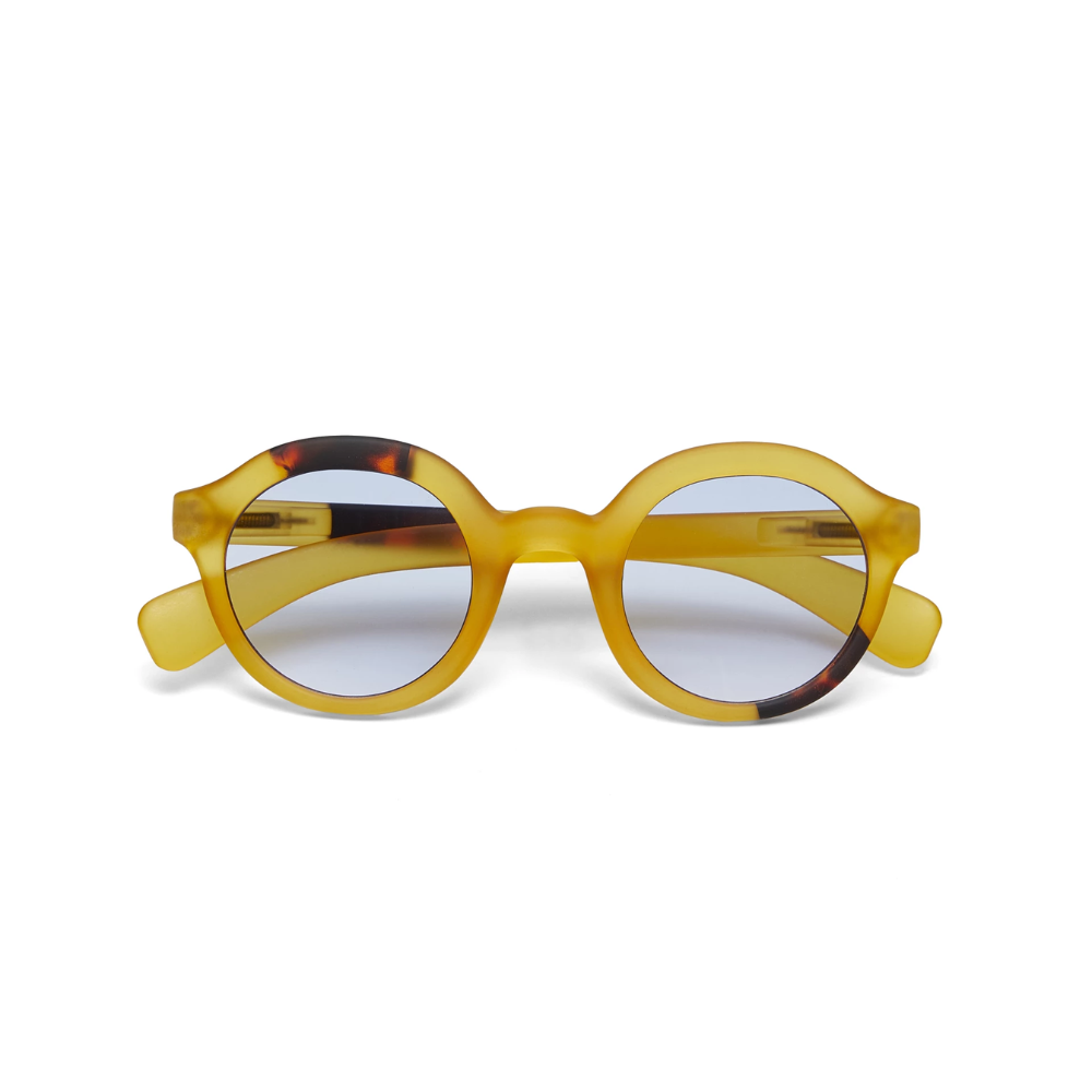 Load image into Gallery viewer, OKKIA Lauro Adult Sunglasses - Yellow &amp; Blue Gradient Lens