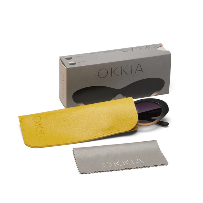 OKKIA Lina Adult Sunglasses - Black Shaded Rose