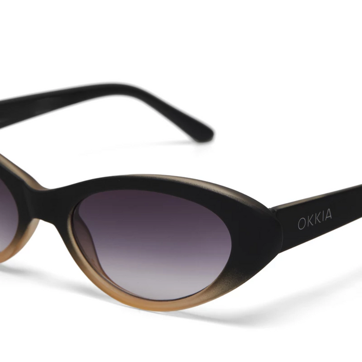 OKKIA Lina Adult Sunglasses - Black Shaded Rose