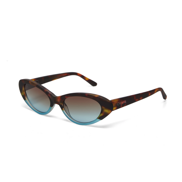 OKKIA Lina Adult Sunglasses - Havana & Blue