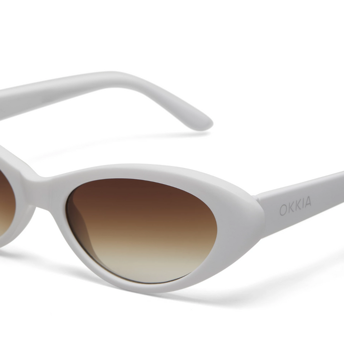 OKKIA Lina Adult Sunglasses - Optical White