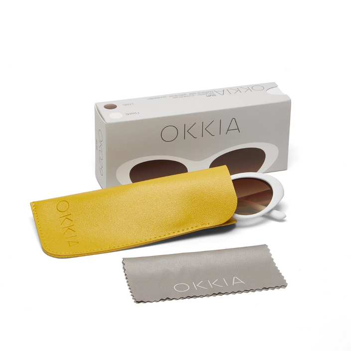 OKKIA Lina Adult Sunglasses - Optical White