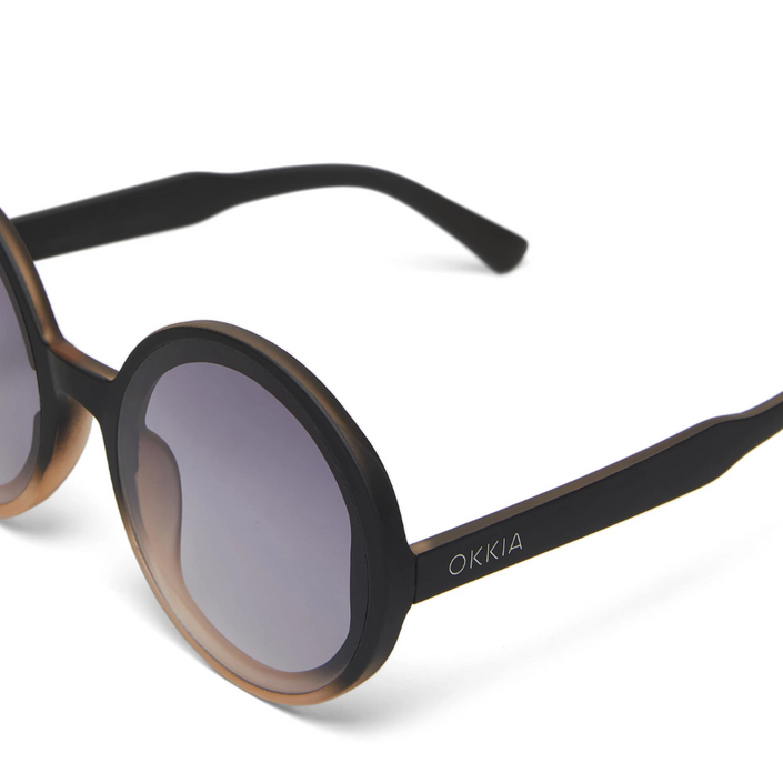 OKKIA Monica Adult Sunglasses - Black Shaded Rose