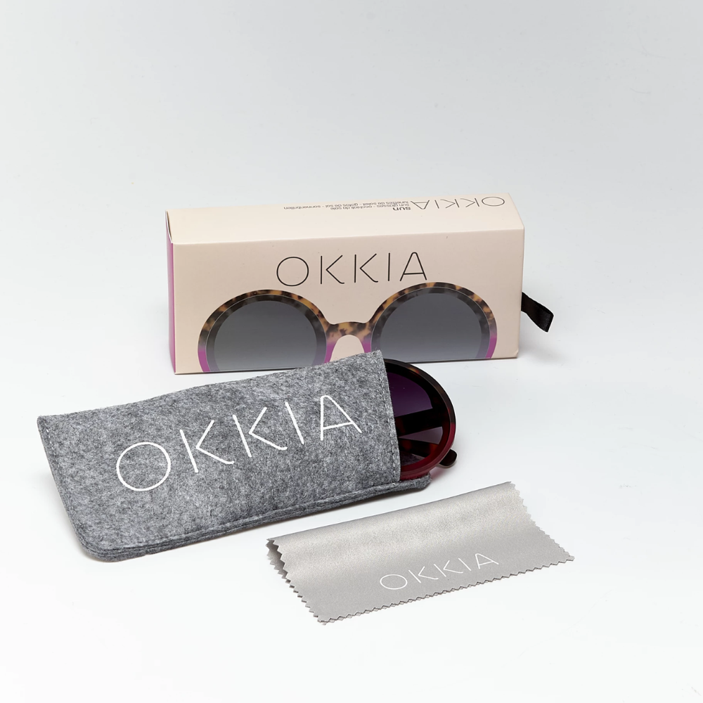 Load image into Gallery viewer, OKKIA Monica Adult Sunglasses - Havana Pink