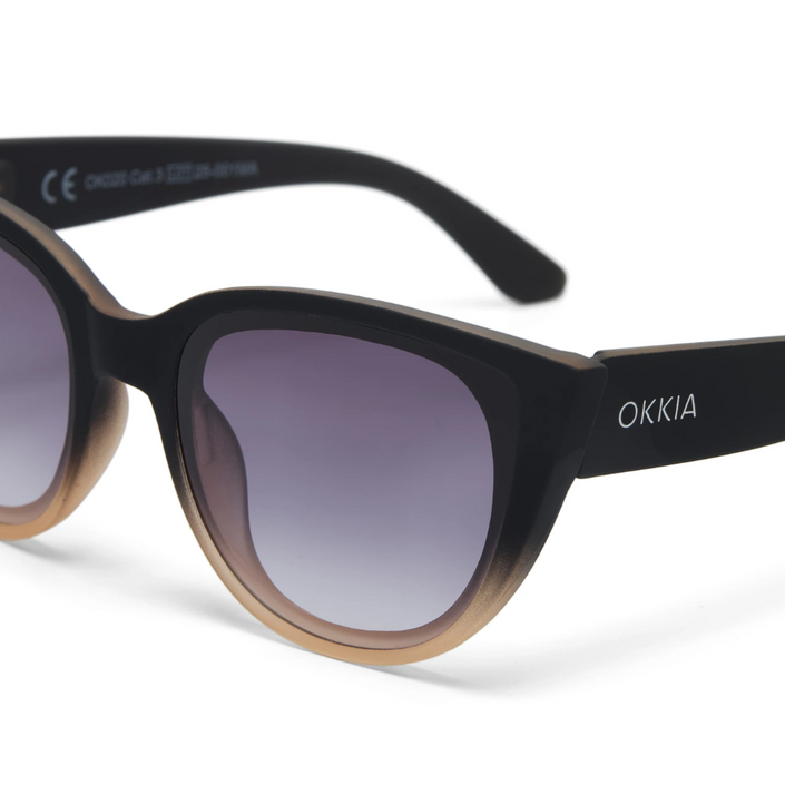 OKKIA Silvia Adult Sunglasses - Black Shaded Rose