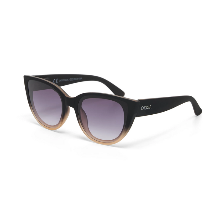 OKKIA Silvia Adult Sunglasses - Black Shaded Rose