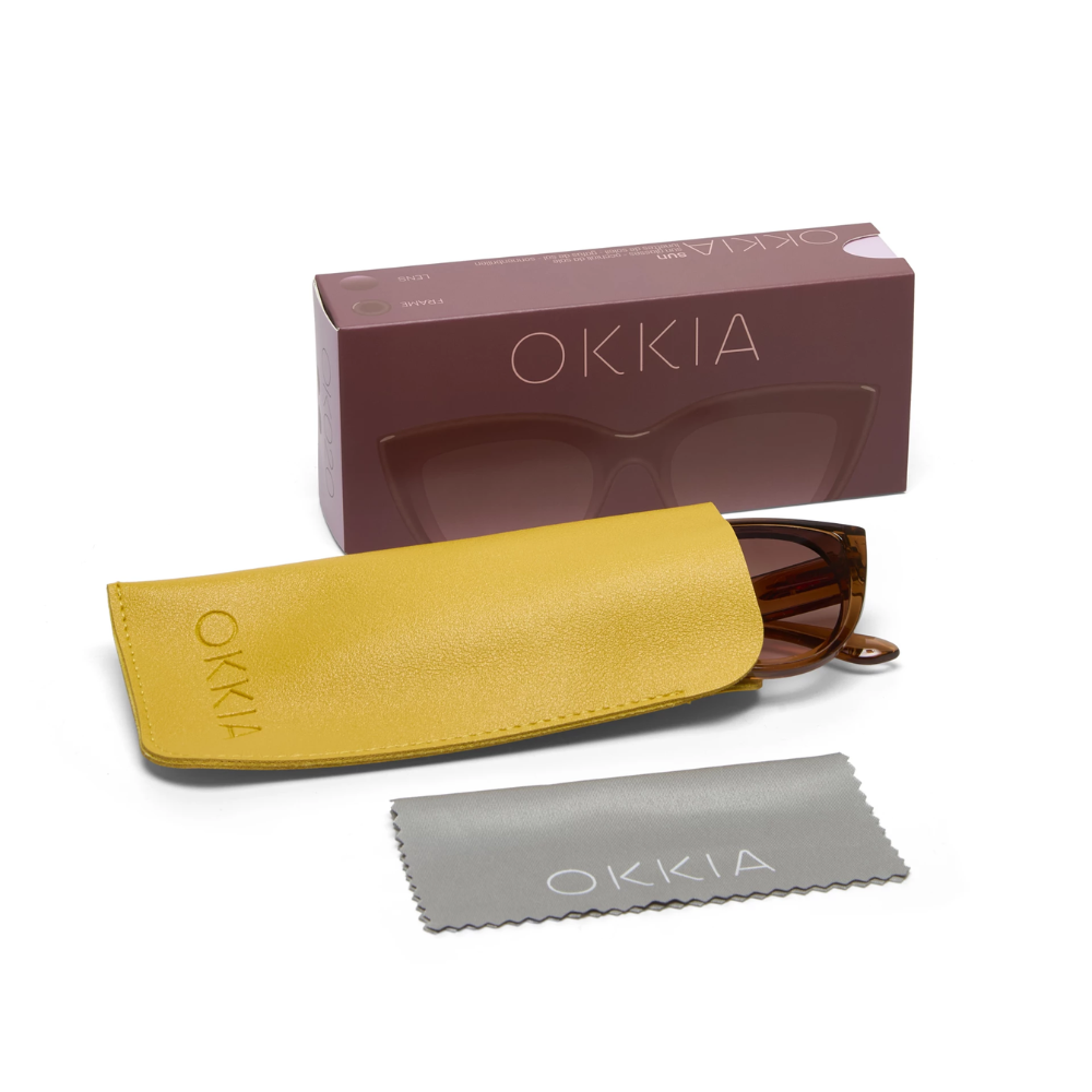 Load image into Gallery viewer, OKKIA Silvia Adult Sunglasses - Brown