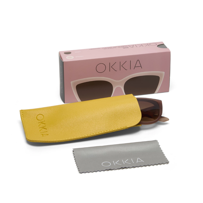 OKKIA Silvia Adult Sunglasses - Pink Havana