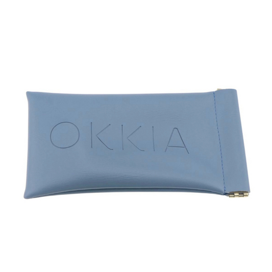 OKKIA Synthetic Leather Case - Light Blue