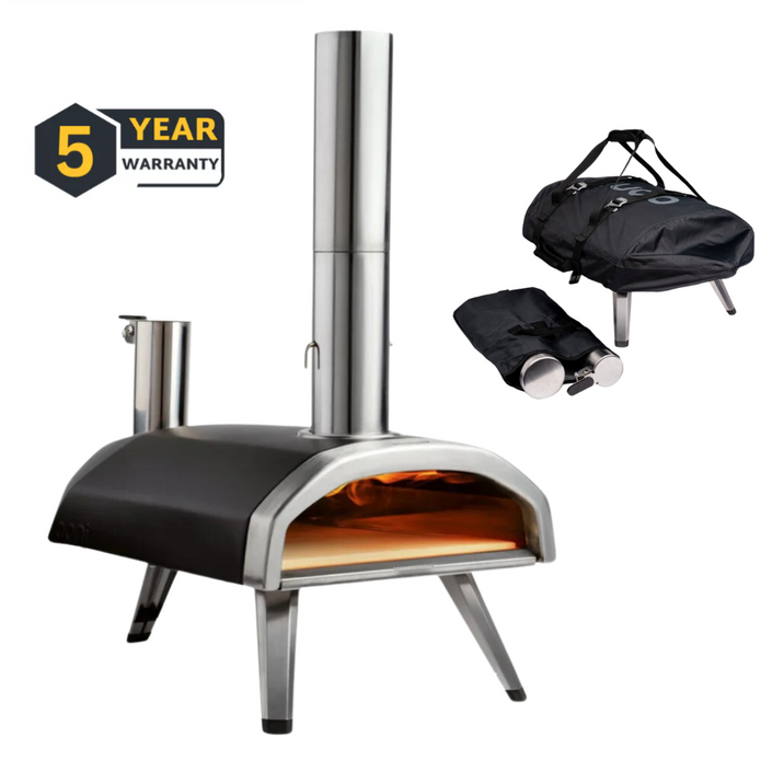 OONI Fyra 12 Portable WoodFired Pellet Outdoor Pizza Oven & Cover Bundle **CLEARANCE**