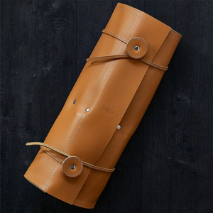 OPINEL 8-Slot Leather Chef Knife Carrier