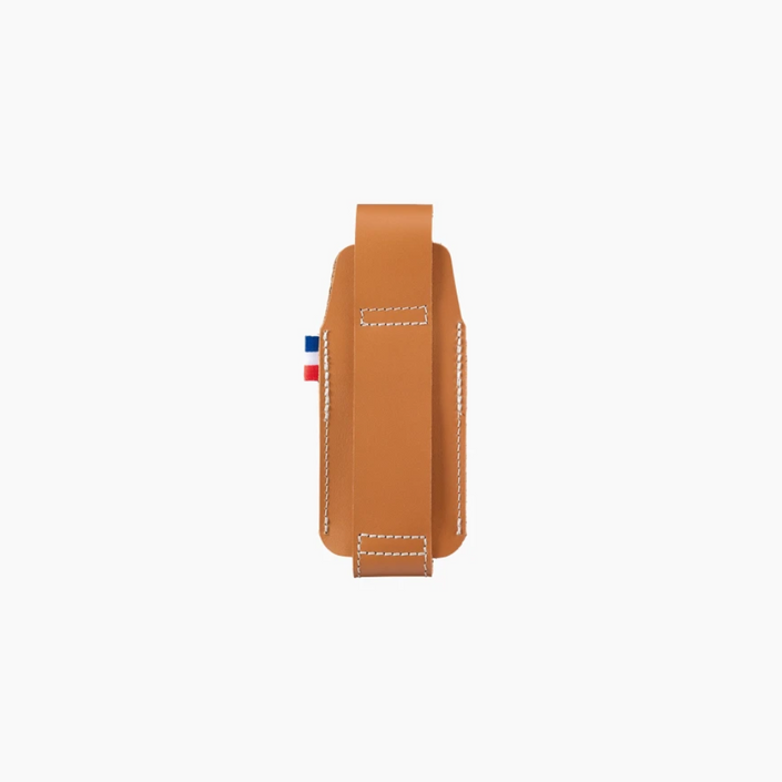 OPINEL Chic Leather Sheath w/ French Flag - Brown