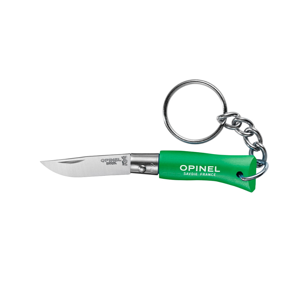 OPINEL N°02 Colorama Key Ring Folding Knife S/S - Green