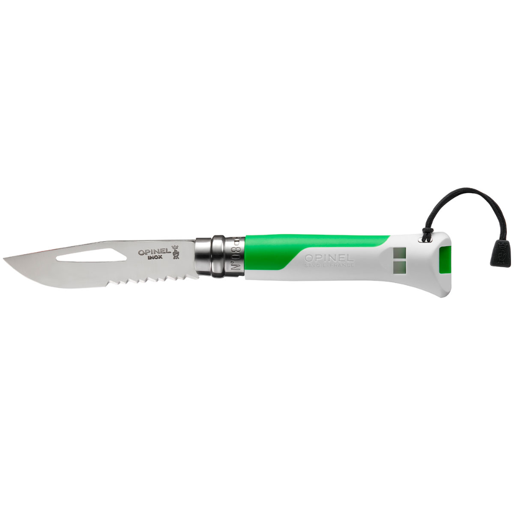 OPINEL N°08 Outdoor Fluro Folding Knife - Green