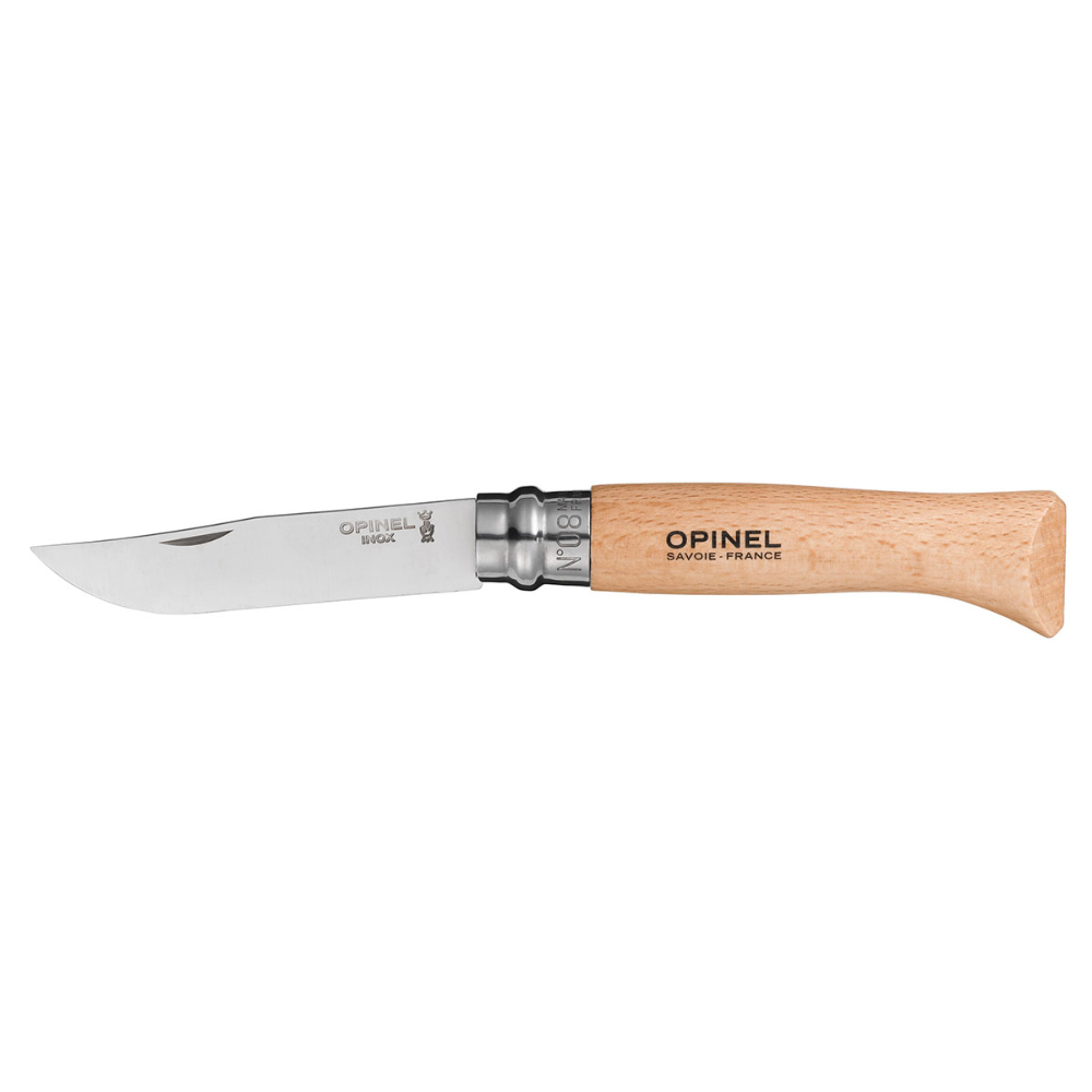 OPINEL N°08 Traditional Classic Folding Knife S/S - Beechwood