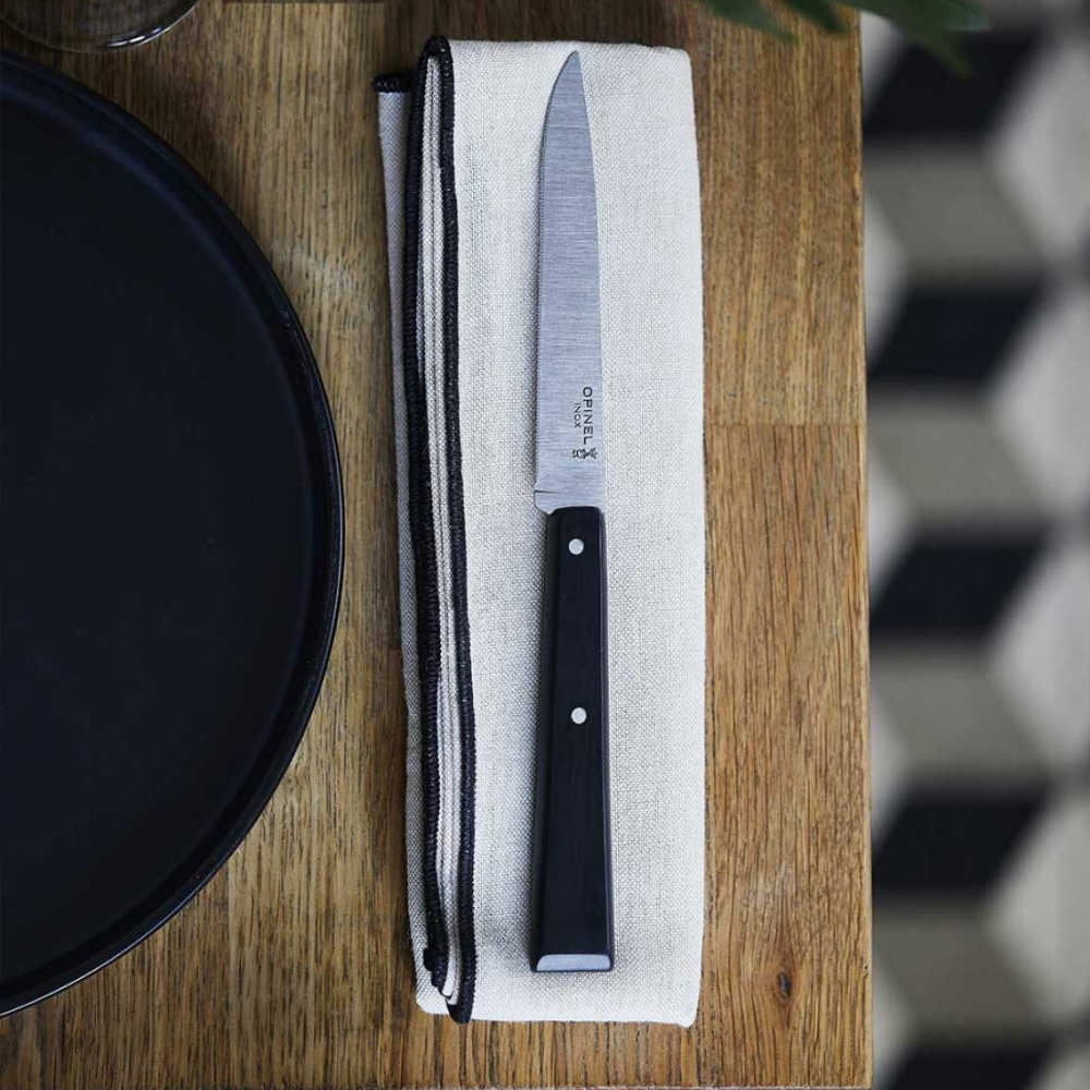 Load image into Gallery viewer, OPINEL N°125 Bon Appetit Table Knife Pro - Black