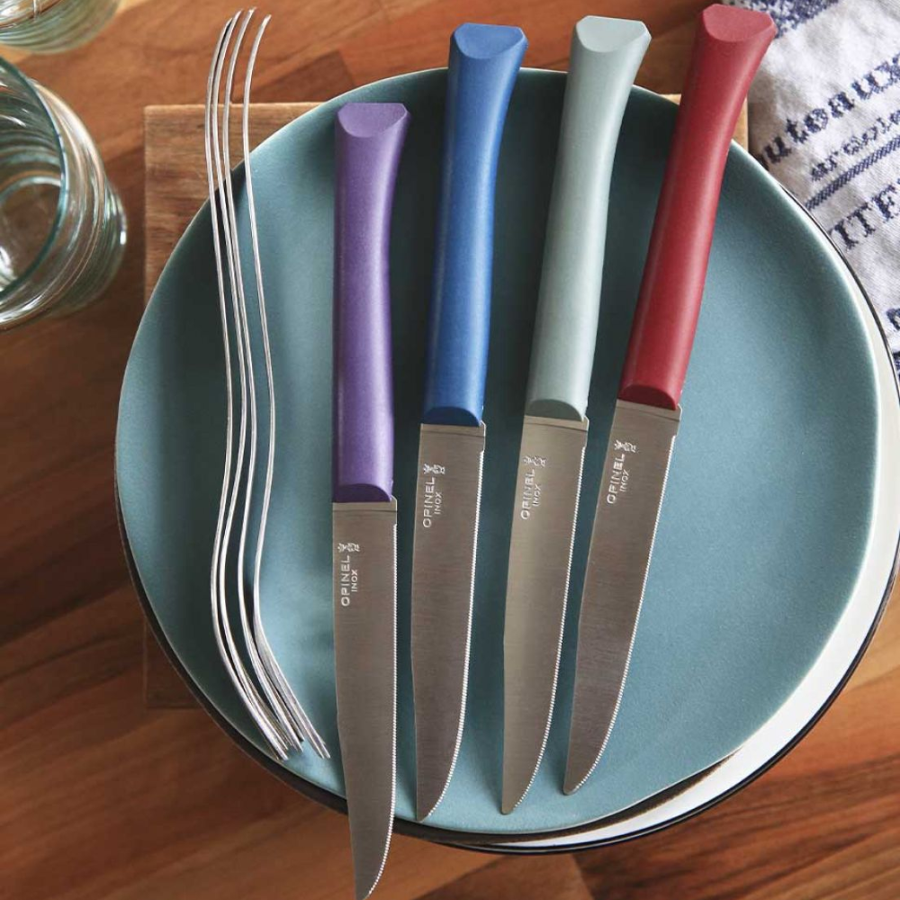 Load image into Gallery viewer, OPINEL N°125 Bon Appetit Table Knife Set of 4 - Glam