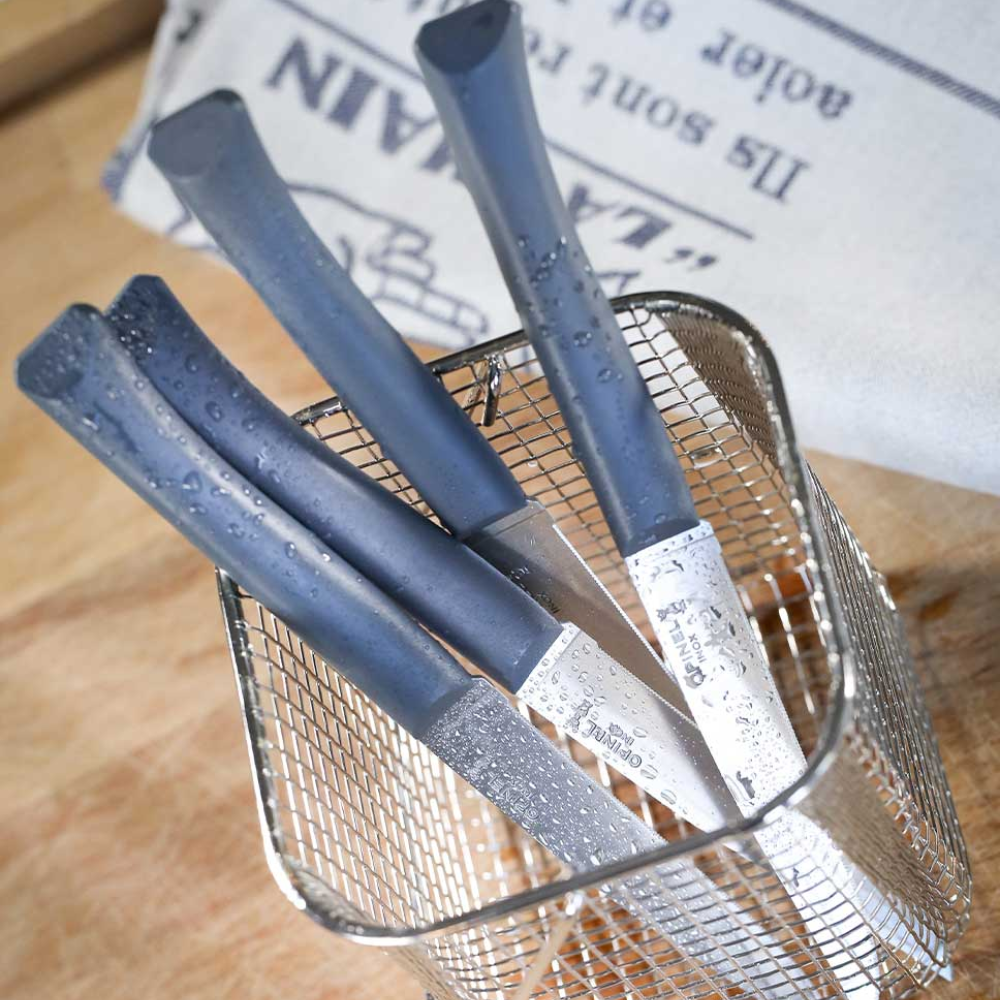 Load image into Gallery viewer, OPINEL N?125 Bon Appetit Table Knife Set of 4 - Grey