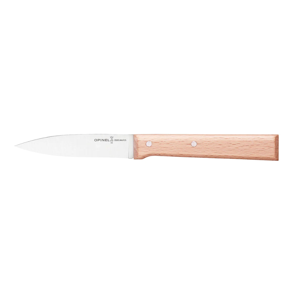 OPINEL N°126 Parallèle Paring Knife - Beechwood