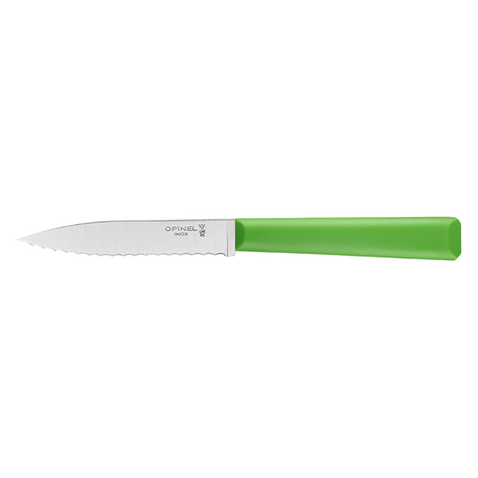 OPINEL N313 Les Essentiels + Serrated Paring Knife - Green