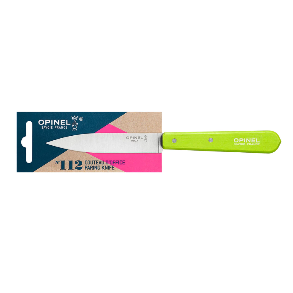 OPINEL N°112 Paring Knife 10cm - Apple Green