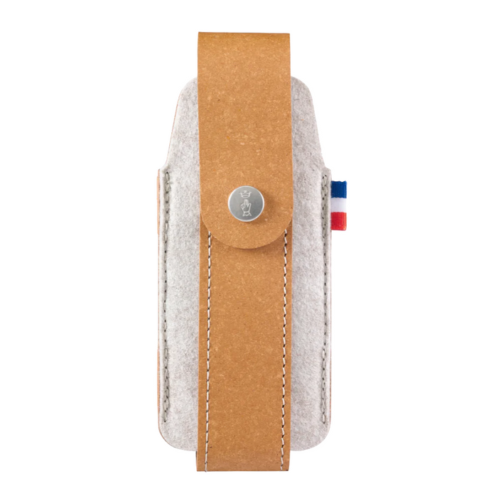 OPINEL Leather/Felt Sheath With French Flag - Large