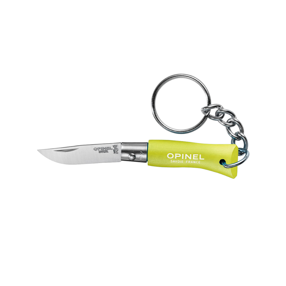 OPINEL N°02 Colorama Key Ring Folding Knife S/S - Anise
