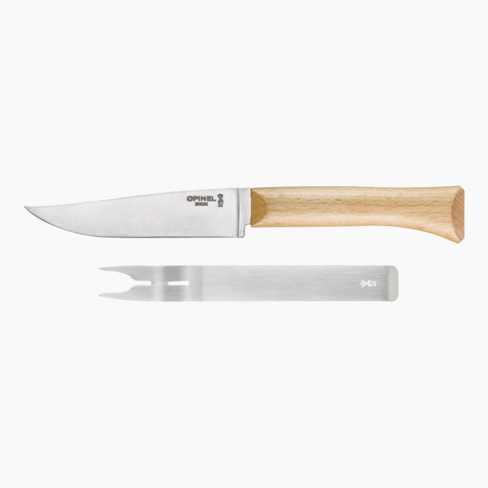 OPINEL Cheese Knife + Fork Set