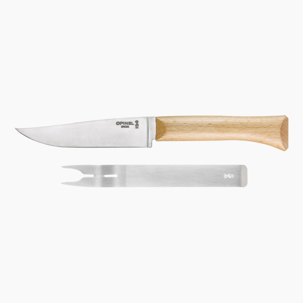 Load image into Gallery viewer, OPINEL Cheese Knife + Fork Set