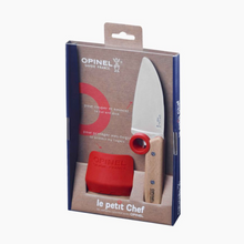 Load image into Gallery viewer, OPINEL Le Petit Childs Chef Knife + Finger Guard