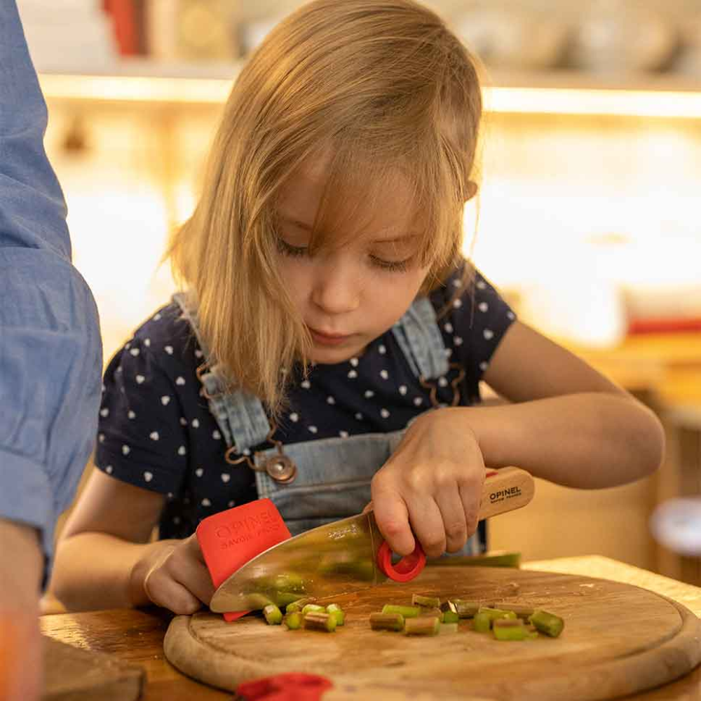 Load image into Gallery viewer, OPINEL Le Petit Childs Chef Knife + Finger Guard