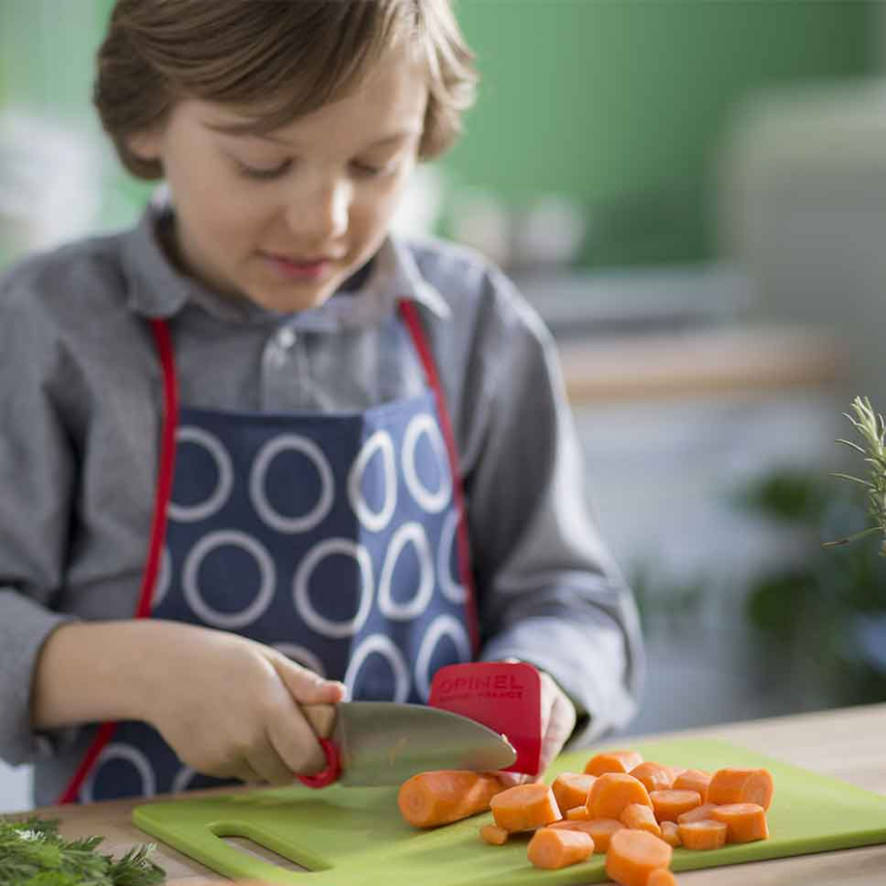 Load image into Gallery viewer, OPINEL Le Petit Childs Chef Knife + Finger Guard