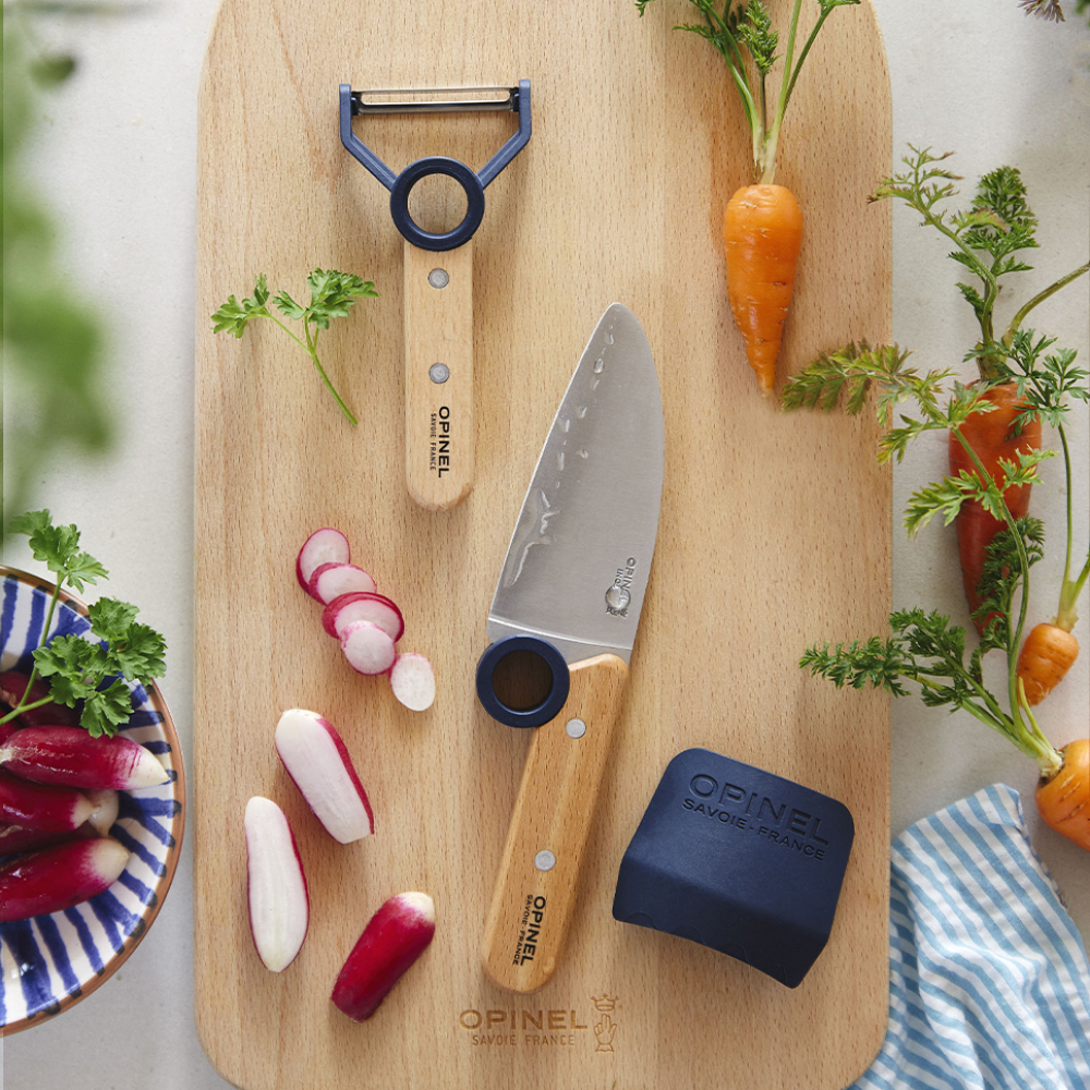 Load image into Gallery viewer, OPINEL Le Petit Childs Chef 3pc Kitchen Set - Blue