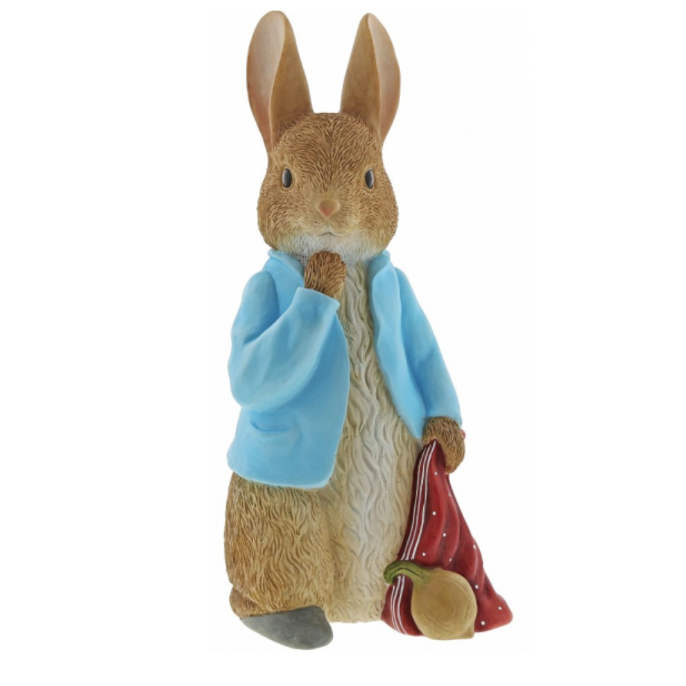 PETER RABBIT Beatrix Potter Large Figurine - Peter Rabbit With Onions