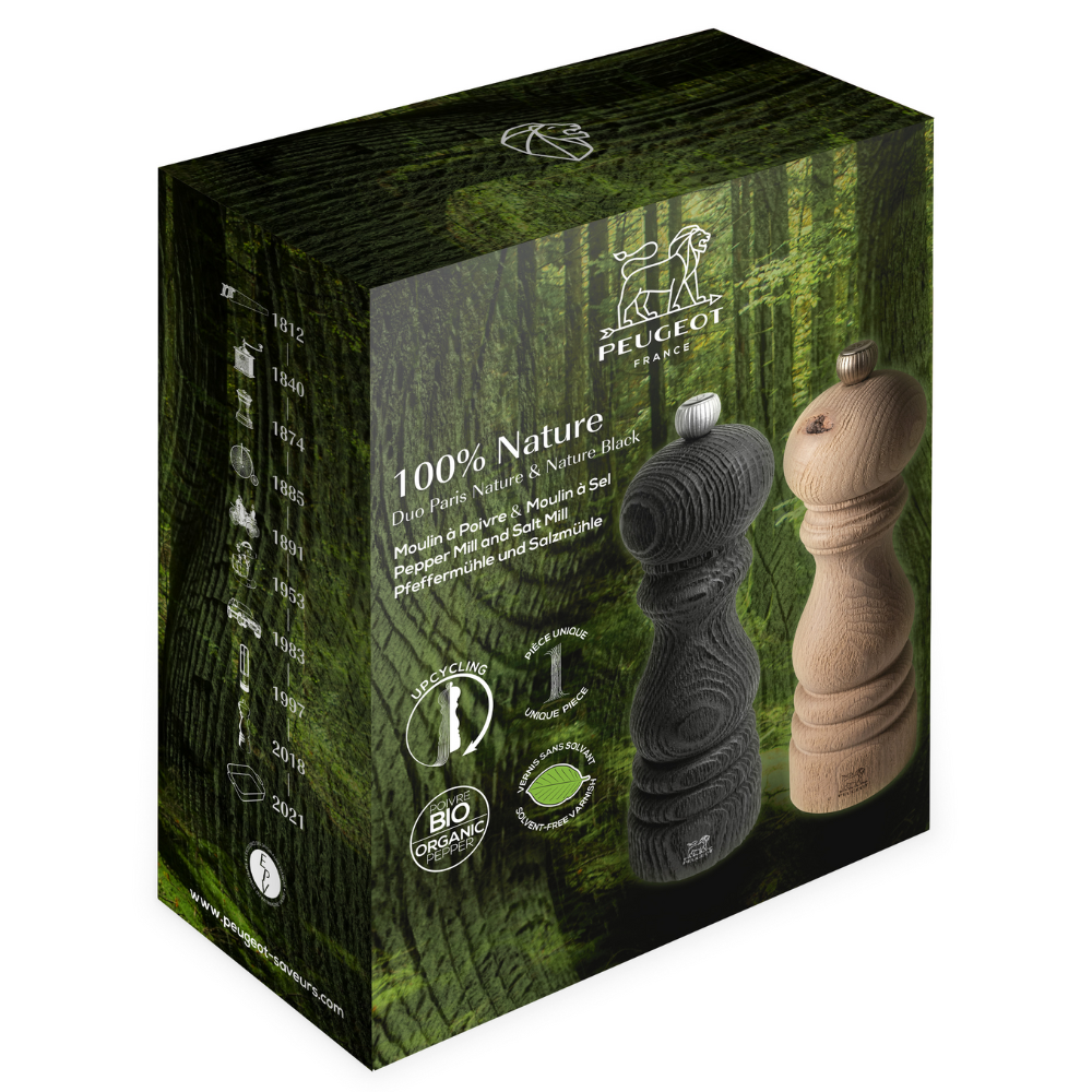 Load image into Gallery viewer, PEUGEOT 100% Nature Paris Salt/Pepper Mill Set  - 18cm