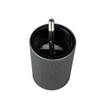 PEUGEOT Line Salt Mill Aluminium & Graphite Wood - 12cm