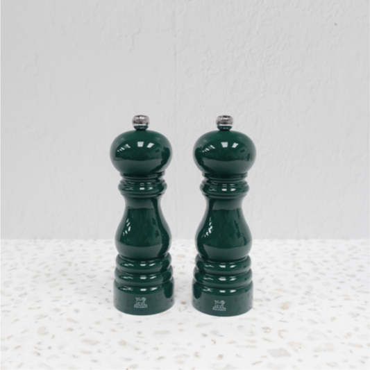 PEUGEOT Paris Salt/Pepper Mill Set Forest Green - 18cm