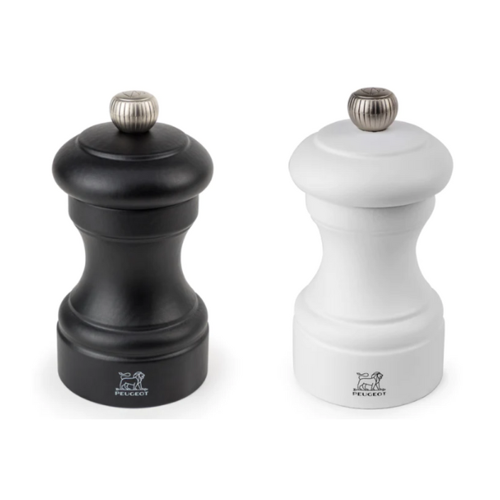 PEUGEOT Bistro Salt/Pepper Mill Set Black & White - 10cm