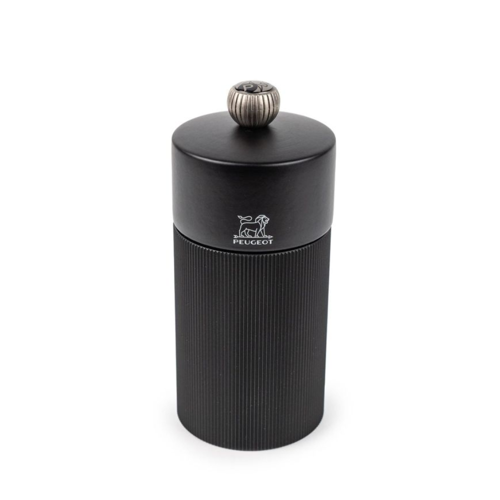 Load image into Gallery viewer, PEUGEOT Line Night Chic Salt/Pepper Mill Set Matt Black - 12cm