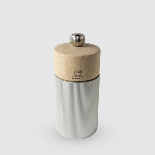 PEUGEOT Line Pepper Mill Aluminium & Natural Wood - 12cm