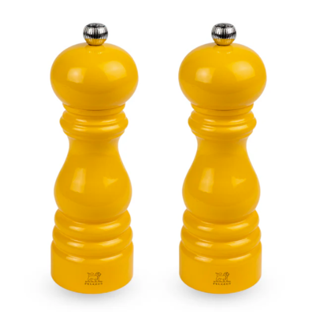 Load image into Gallery viewer, PEUGEOT Paris u&#39;Select Salt/Pepper Mill Set Gloss Saffron Yellow - 18cm