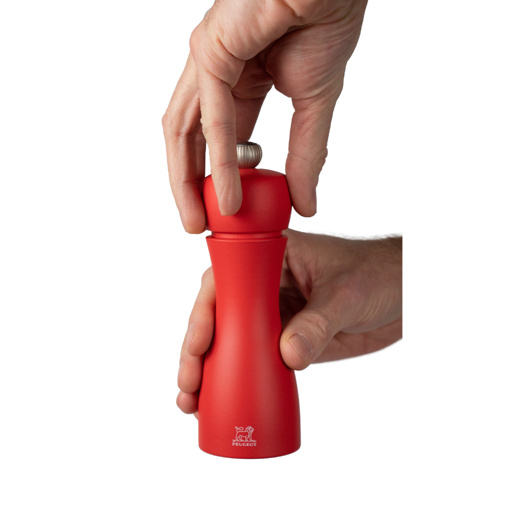 Load image into Gallery viewer, PEUGEOT Tahiti Fire Salt/Pepper Mill Set Bricks &amp; Flame - 15cm