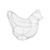ESSCHERT DESIGN Topiary Frame - Chicken