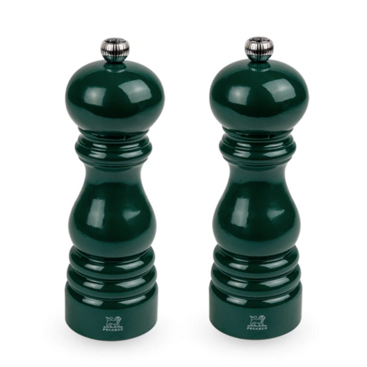 PEUGEOT Paris Salt/Pepper Mill Set Forest Green - 18cm